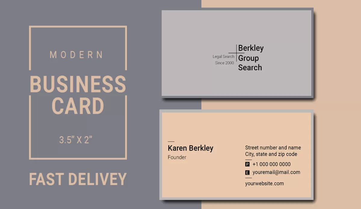 Design modern, clean and minimalist business card design