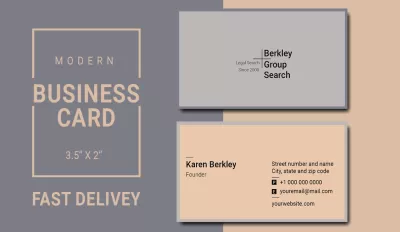 I will design modern, clean and minimalist business card design